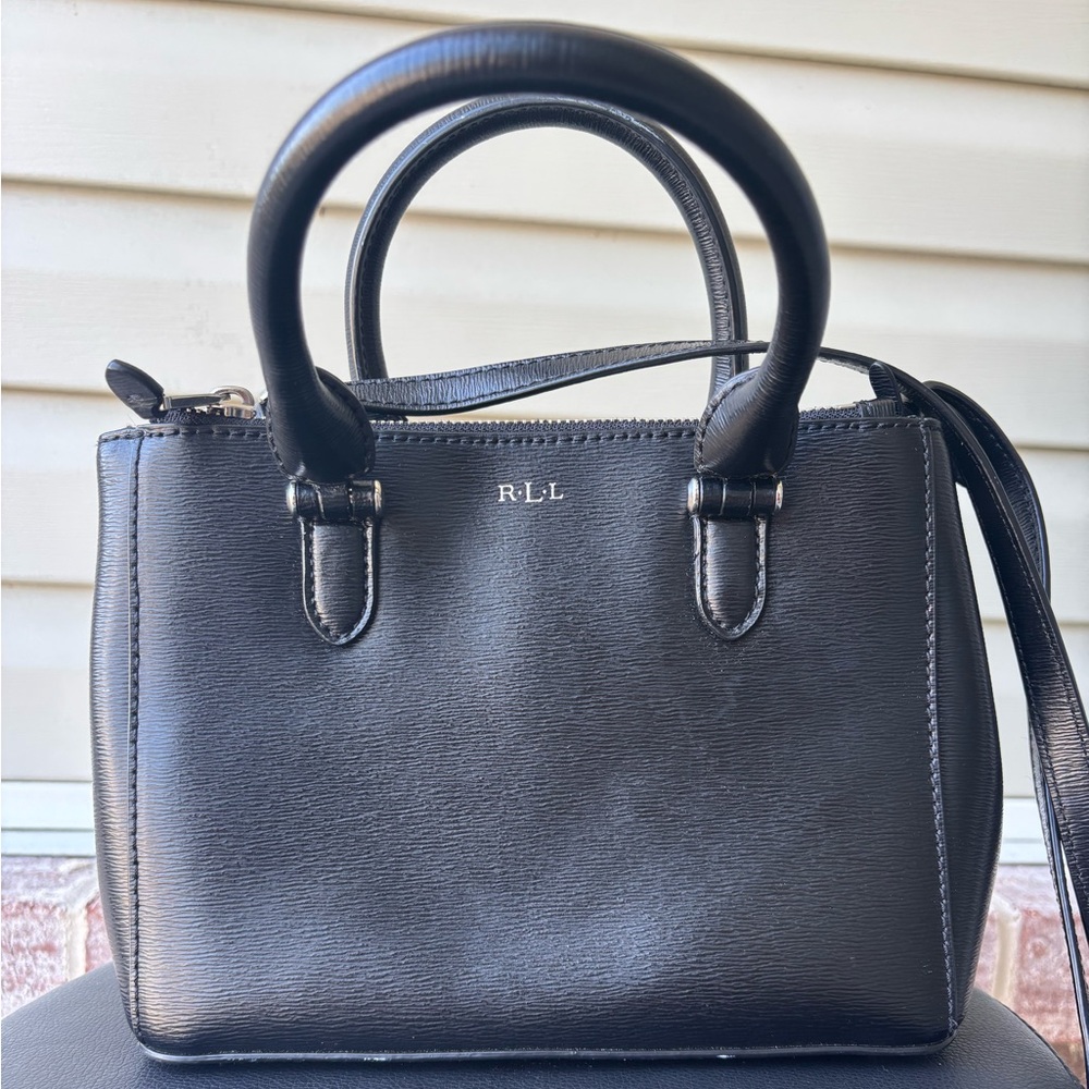 Vintage Lauren Ralph Lauren Mini Newbury Leather Newbury Double Handle
